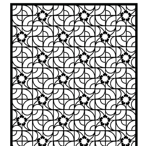 Pattern design for an interior-design element for a hotel in Bali Design by QPR