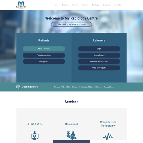 New look for old medical website (Time Extended) | Web page design contest