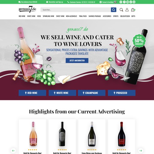 Web page design contest entry by OMGuys™