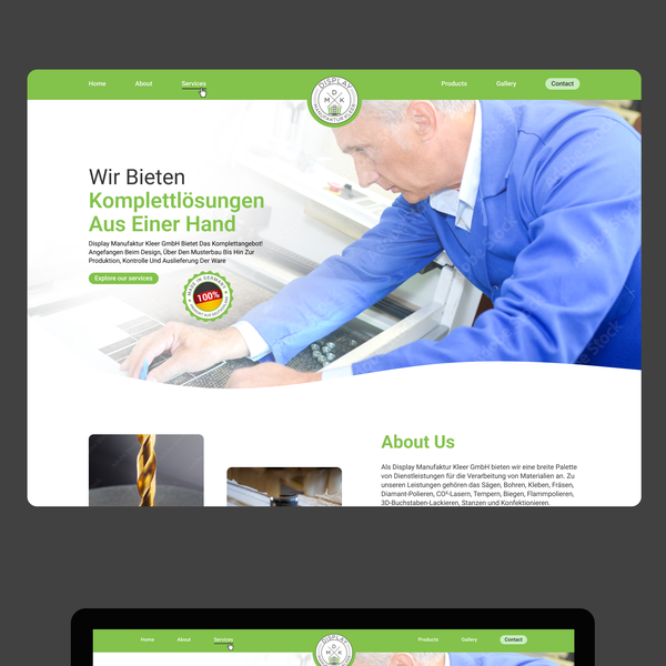 Design by me.L™ titled "Display Manufaktur Kleer GmbH"