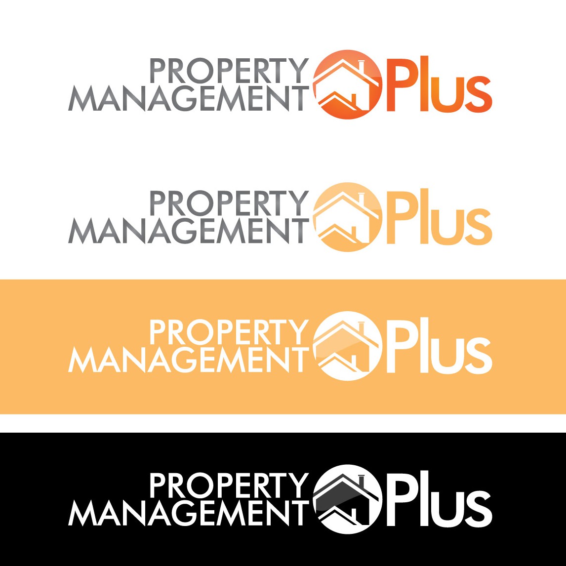 Property management logo with the title 'Help Property Management Plus with a new logo'