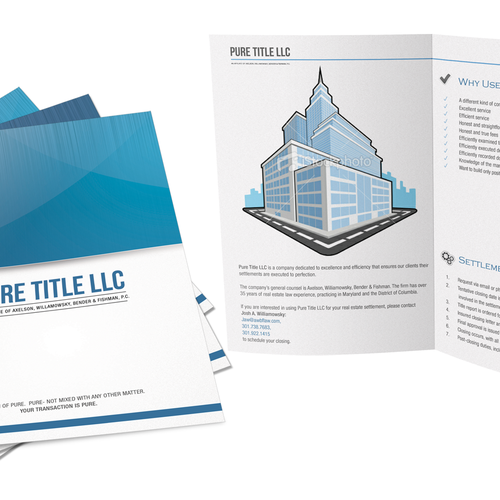 Help Pure Title LLC with a new brochure design Design by MakaDesigns
