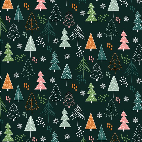 Christmas Patterns Design réalisé par Fran.illus