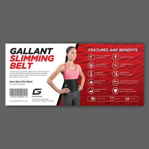 Design a slimming belt inlay card, Other business or advertising contest