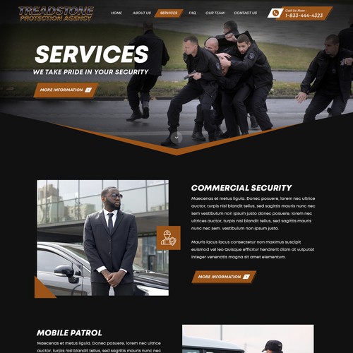 We Need A Strong Website Design For Leading Private Security Company Design by Gendesign