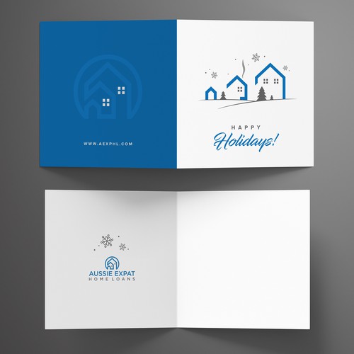 Corporate Christmas card design Design by Alona K.