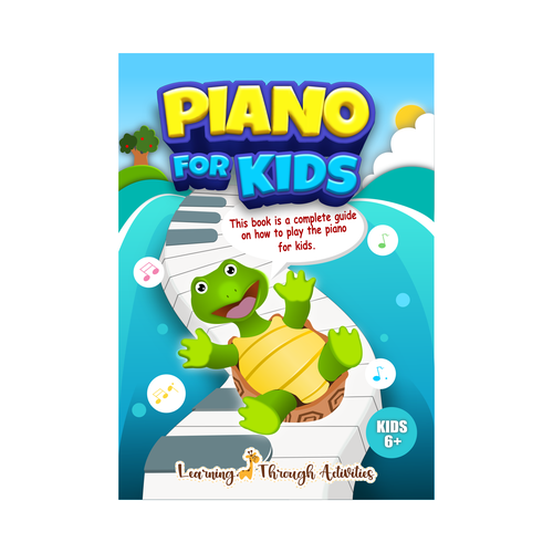 Piano For Kids Book Cover Design by R Julian