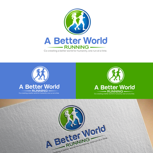 Design by deleted-1359368 titled "Create an awesome logo for A Better World Running!"