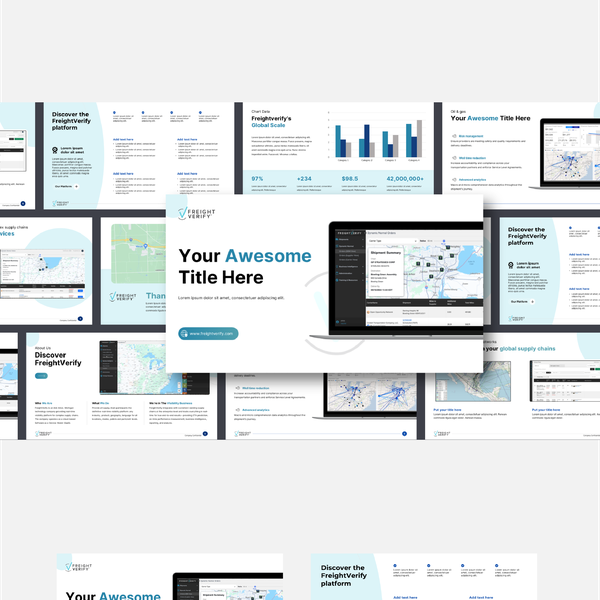 Design by zsunday titled "FreightFight PPT Template"