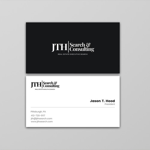 Business Card Design for Executive Search Firm Design by ™SF_Design™