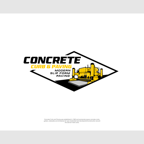 Concrete Curb and Paving- Modern Slipform Paving Subcontractor Design by D'graphic Studio