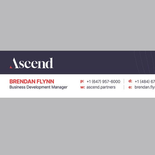 Design di Ascend Partners New Branded Email Signature di Balad_Studio™