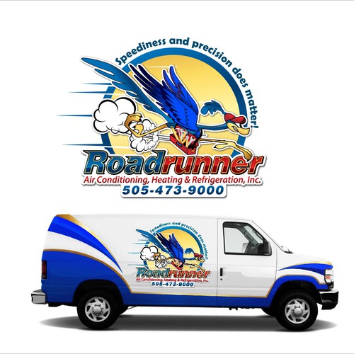 logo for Roadrunner Air Conditioning, Heating & Refrigeration, Inc. Design by X-version