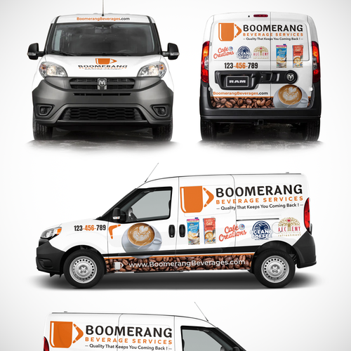 Design an eye catching delivery van Design by 0N73R99