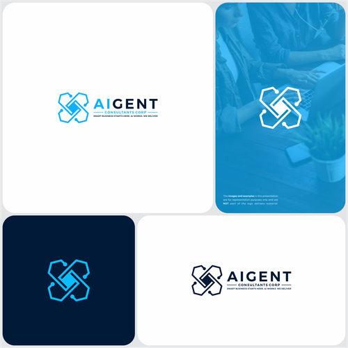 AI Agent Company: Appealing to small to medium sized businesses. Design by H A Y Z A