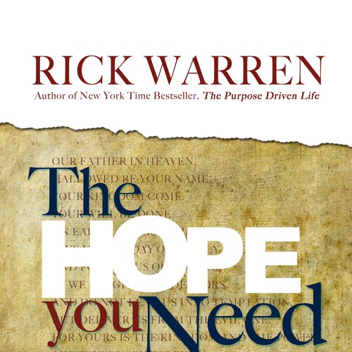 Design Rick Warren's New Book Cover デザイン by Gerald C. Yarborough