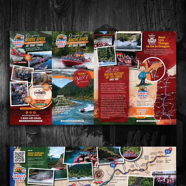 Design by CookyCat titled "'Jerry’s Rogue Jets' fold flyer"