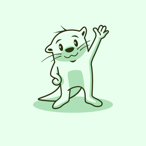 Illustrated Character Logo for Newsletter Diseño de AdriánKG