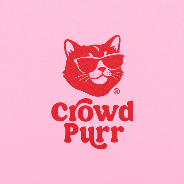 Crowdpurr: Funky Mascot & Identity Design