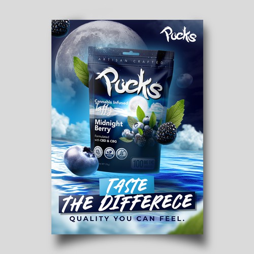 Searching for compelling advertisement for Cannabis edible brand Design by Divergentnic