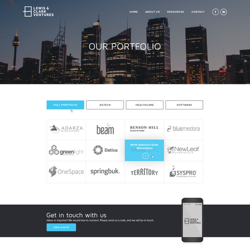 Create a modern Word Press theme design for Lewis & Clark Ventures Design by Obizzy