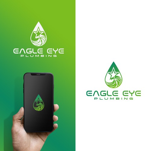 Eye catching and very marketable logo for plumbing company. The company name is Eagle Eye Plumbing Design by Nana445