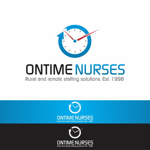 logo and business card for Ontime Nurses Design réalisé par I-Designs™