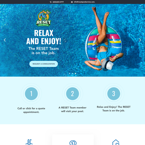 Diseño de Pool Service Website for Heroes of Pool Industry de Alex Ivanov