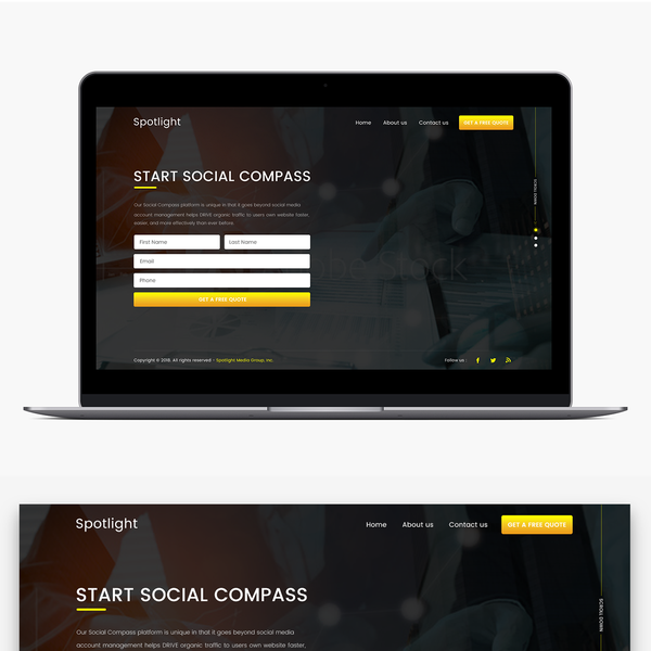 Start up Funding Landing Page Required Urgently