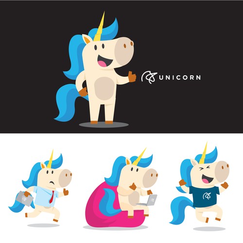 Unicorn.io needs a powerful and memorable mascot Design by leargamar