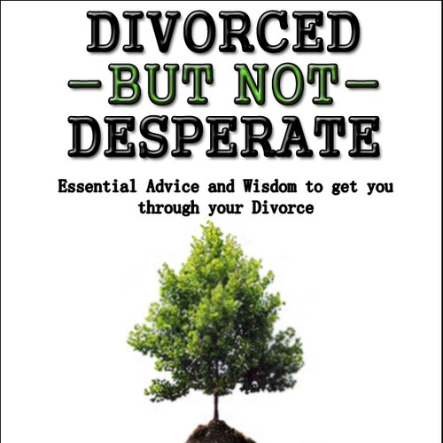 book or magazine cover for Divorced But Not Desperate Diseño de MSD-Designs