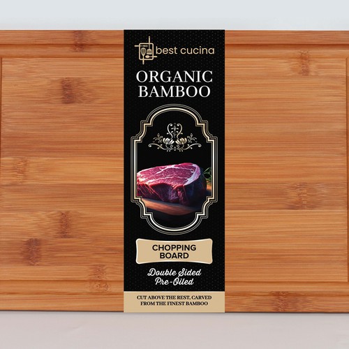 Bamboo Chopping Board Colour Card (2 Bamboo Chopping Board Models) Design by Balad_Studio™