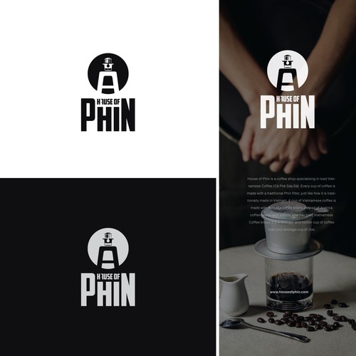 Creative coffee shop logo for Vietnamese Coffee Design by honeyjar