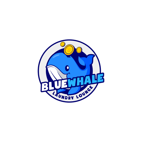 Unleash Your Creativity, Logo Design for "Blue Whale Laundry Lounge" Design by asmui11