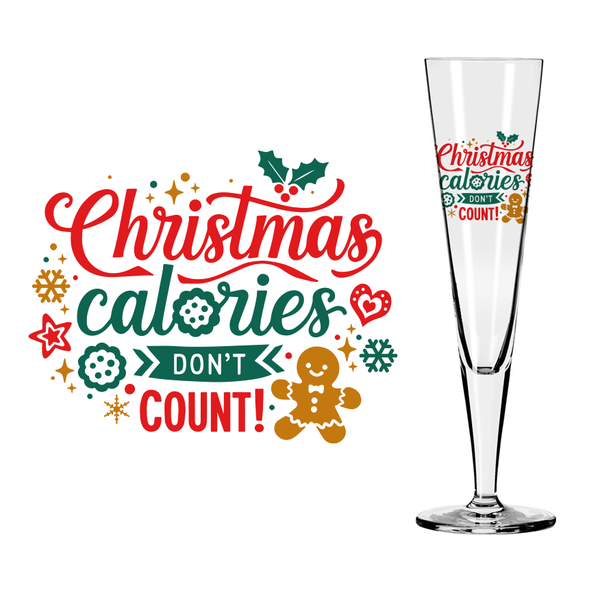Christmas-Themed Drinking Glass Design