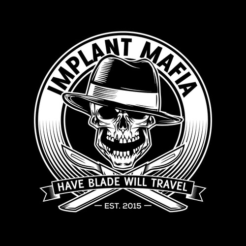 Implant Mafia With Badass Skull Logo Design Contest