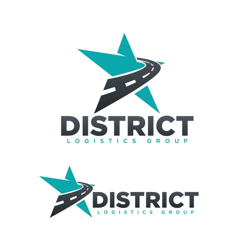 District Logistics Group logo, for automotive transport company Design by Ziramcreative