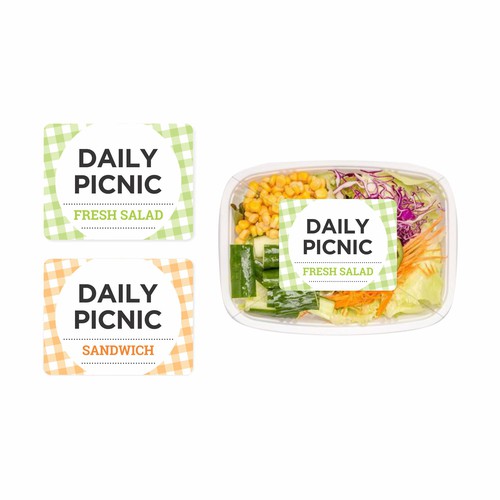 Design A Food Packaging Sticker For To Go Sandwiches Salads And Snacks Wettbewerb In Der Kategorie Produktverpackung 99designs