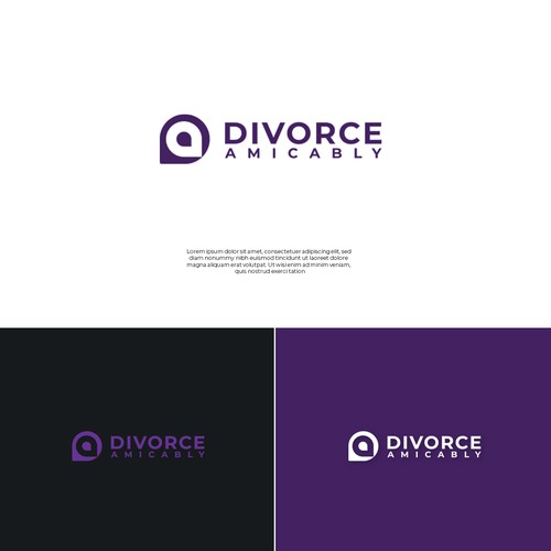 Logo for a new, healthy way for reasonable people to divorce Design by Bali Studio √