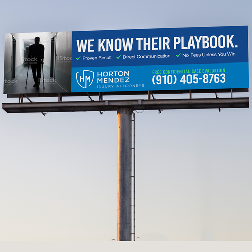 Personal Injury Lawyer Billboard Design Showdown! Design by Kosmos Creatives