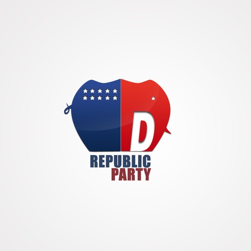 The American Political Parties Need a Logo Re-Design! Design by Awee Prasetya