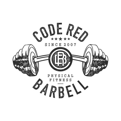 Create a classic, vintage logo for a unisex barbell strength training ...