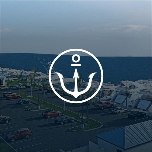 Design logo for newest and greatest mega-yacht marina in yachting capital of world.  Onward work. Design by Kharis.id