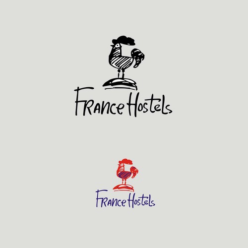 Create a corporate identity for a new french hostel operator Design by apelsini