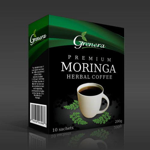 Moringa Herbal Coffee Design by GenScythe