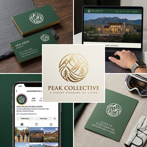 "Sophisticated Real Estate Group selling the Mountains" winning Brand starter pack