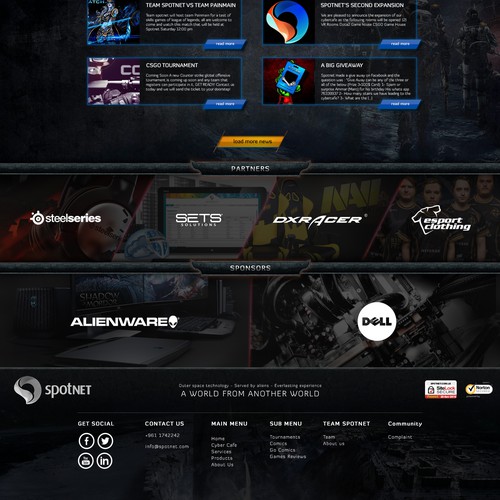 Spotnet website Design by Mike J.P.