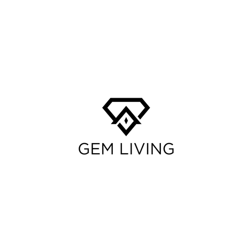 Geometrical, minimalist, modern brand design for Gem Living Design by ArtC4