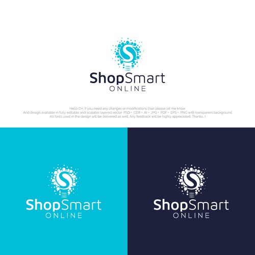 "SHOPSMART ONLINE" BRAND LOGO Design by Shanawas7