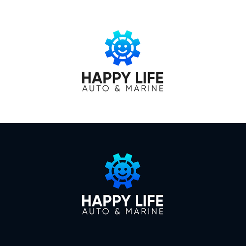 Diseño de Cool and Happy logo for an Auto and Marine company de Reygie Selma